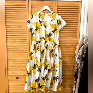 Bernie Dexter Joni dress with lemon print